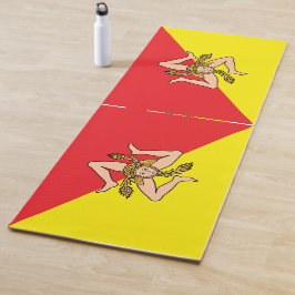 Patriotische Yoga Mats mit der Flagge Siziliens, I Yogamatte