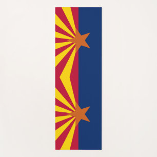 Patriotische Yoga Mats mit der Flagge von Arizona, Yogamatte