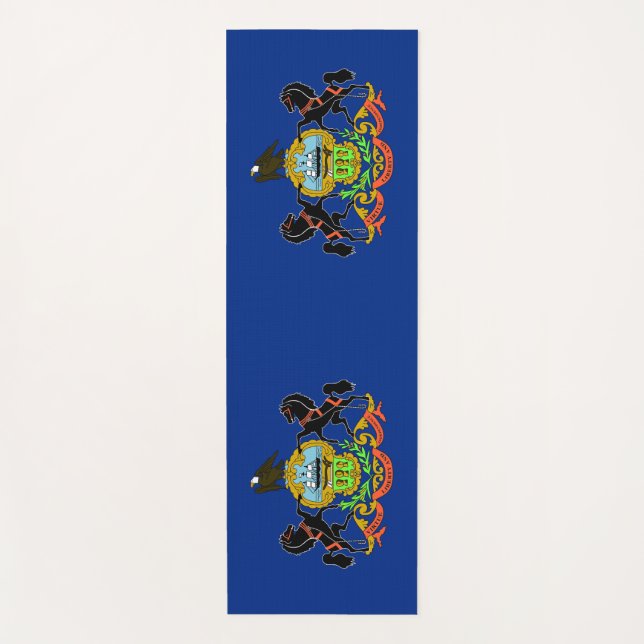 Patriotische Yoga Mats mit der Flagge von Pennsylv Yogamatte (Vorderseite)