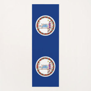 Patriotische Yoga Mats mit der Flagge von Virginia Yogamatte