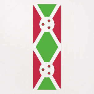 Patriotische Yoga Mats mit Flagge Burundis Yogamatte
