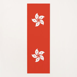 Patriotische Yoga Mats mit Flagge Hongkongs Yogamatte