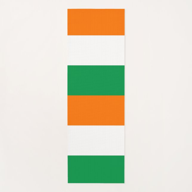Patriotische Yoga Mats mit Flagge Irlands Yogamatte (Vorderseite)