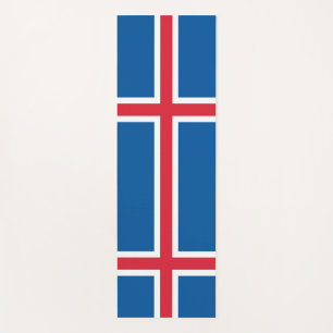Patriotische Yoga Mats mit Flagge Islands Yogamatte