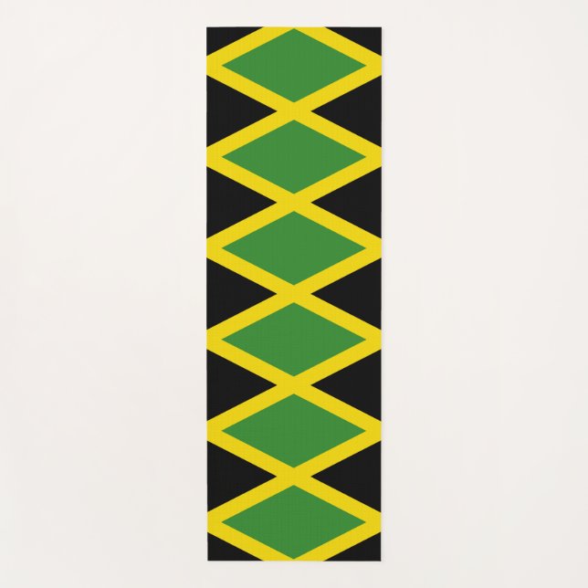 Patriotische Yoga Mats mit Flagge Jamaikas Yogamatte (Vorderseite)