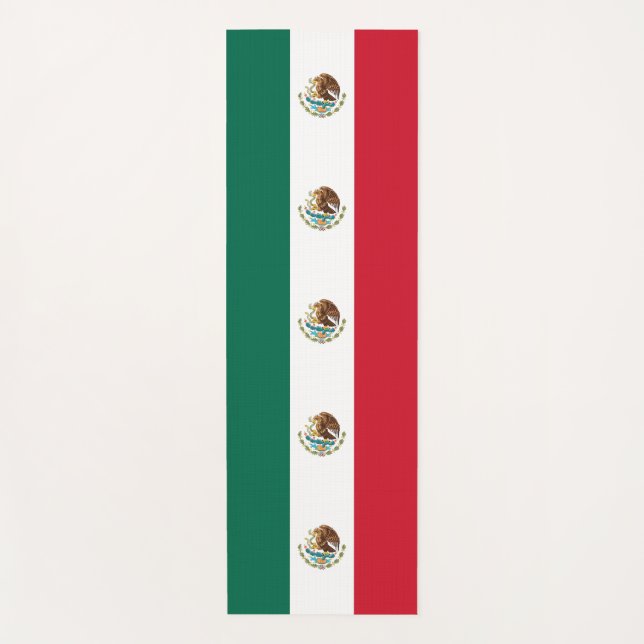 Patriotische Yoga Mats mit Flagge Mexikos Yogamatte (Vorderseite)