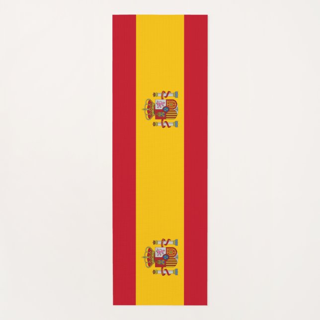 Patriotische Yoga Mats mit Flagge Spaniens Yogamatte (Vorderseite)
