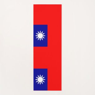 Patriotische Yoga Mats mit Flagge Taiwans Yogamatte