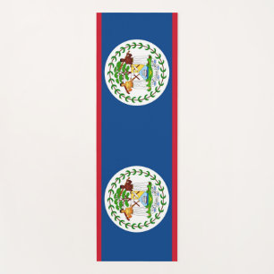 Patriotische Yoga Mats mit Flagge von Belize Yogamatte