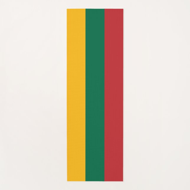 Patriotische Yoga Mats mit litauischer Flagge Yogamatte (Vorderseite)