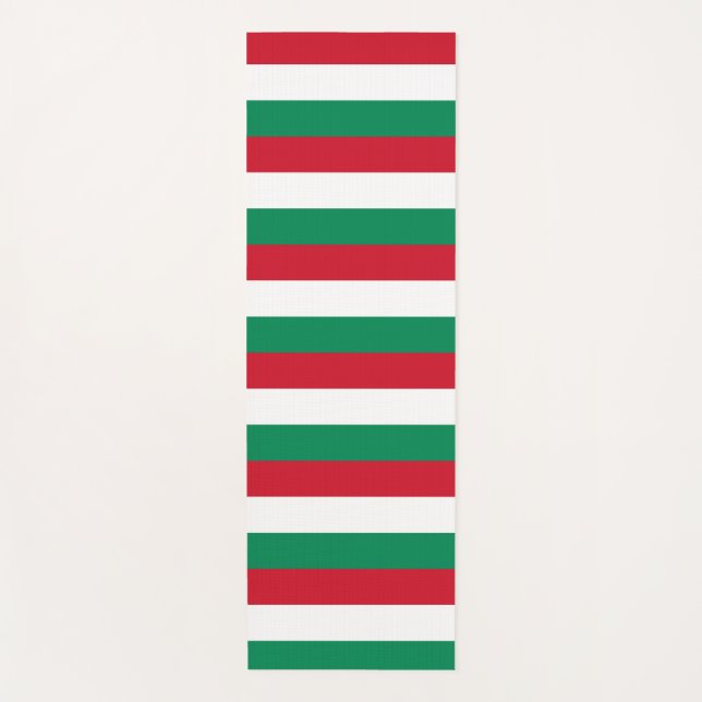 Patriotische Yoga Mats mit ungarischer Flagge Yogamatte (Vorderseite)