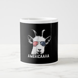 Patriotische Ziege Funny Goat America Jumbo-Tasse