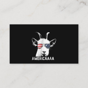 Patriotische Ziege Funny Goat America Visitenkarte