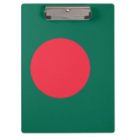 Patriotische Zwischenablage mit Flagge Bangladesch