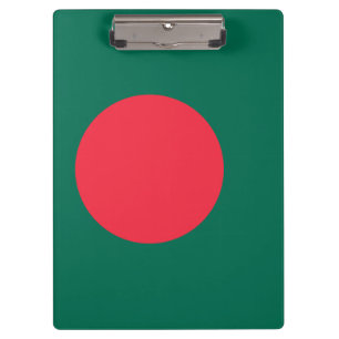 Patriotische Zwischenablage mit Flagge Bangladesch Klemmbrett