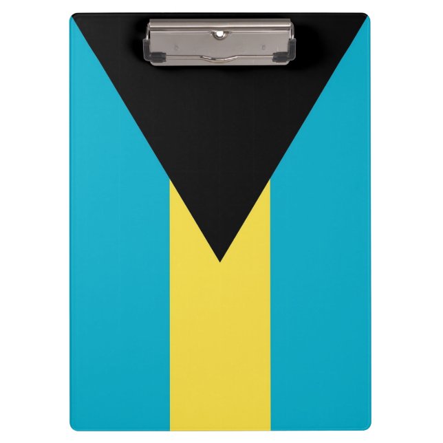 Patriotische Zwischenablage mit Flagge der Bahamas Klemmbrett (Vorderseite)
