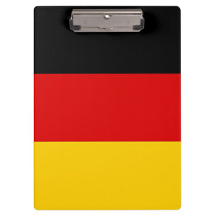 Patriotische Zwischenablage mit Flagge Deutschland Klemmbrett