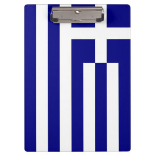 Patriotische Zwischenablage mit Flagge Griechenlan Klemmbrett