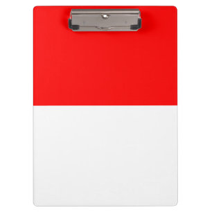 Patriotische Zwischenablage mit Flagge Indonesiens Klemmbrett