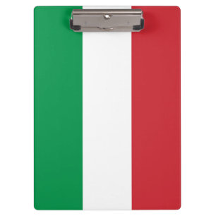 Patriotische Zwischenablage mit italienischer Flag Klemmbrett