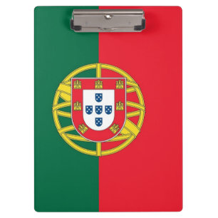Patriotische Zwischenablage mit portugiesischer Fl Klemmbrett