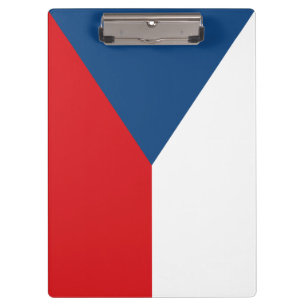 Patriotische Zwischenablage mit tschechischer Flag Klemmbrett