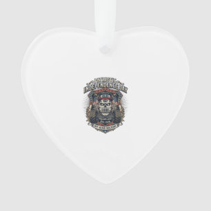 Patriotischer 1776 Geländewagen-Schädel-Monstertru Ornament