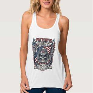 Patriotischer 1776 Geländewagen-Schädel-Monstertru Tank Top