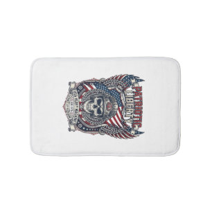 Patriotischer 1776 Geländewagen-Totenkopf-Monstert Badematte