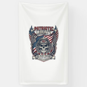 Patriotischer 1776 Geländewagen-Totenkopf-Monstert Banner