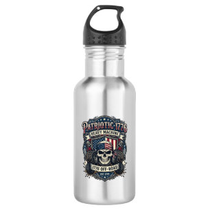 Patriotischer 1776 Geländewagen-Totenkopf-Monstert Edelstahlflasche