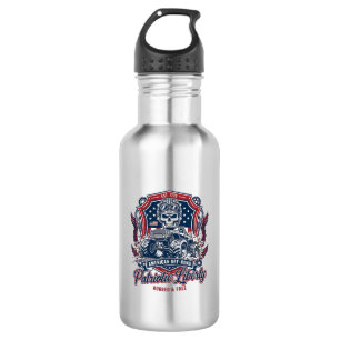 Patriotischer 1776 Geländewagen-Totenkopf-Monstert Edelstahlflasche