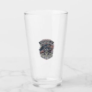 Patriotischer 1776 Geländewagen-Totenkopf-Monstert Glas