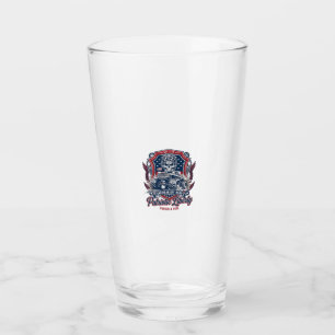 Patriotischer 1776 Geländewagen-Totenkopf-Monstert Glas
