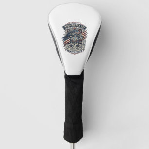 Patriotischer 1776 Geländewagen-Totenkopf-Monstert Golf Headcover