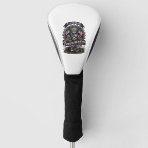 Patriotischer 1776 Geländewagen-Totenkopf-Monstert Golf Headcover