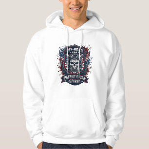 Patriotischer 1776 Geländewagen-Totenkopf-Monstert Hoodie