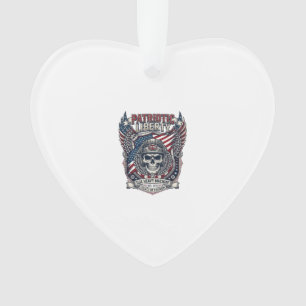 Patriotischer 1776 Geländewagen-Totenkopf-Monstert Ornament