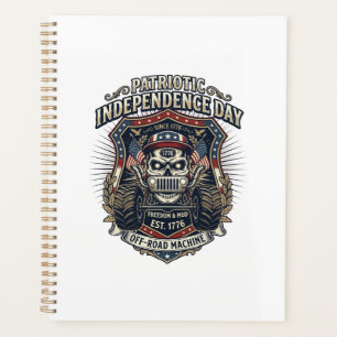 Patriotischer 1776 Geländewagen-Totenkopf-Monstert Planer