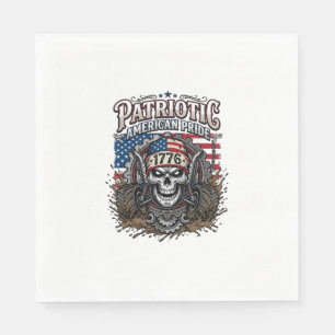 Patriotischer 1776 Geländewagen-Totenkopf-Monstert Serviette