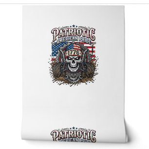 Patriotischer 1776 Geländewagen-Totenkopf-Monstert Tapete