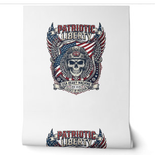 Patriotischer 1776 Geländewagen-Totenkopf-Monstert Tapete