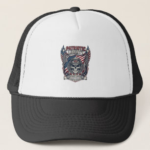 Patriotischer 1776 Geländewagen-Totenkopf-Monstert Truckerkappe