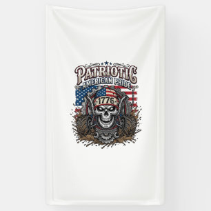 Patriotischer 1776 Off Road Schädel Monster Truck Banner