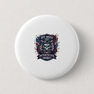 Patriotischer 1776 Off Road Schädel Monster Truck Button