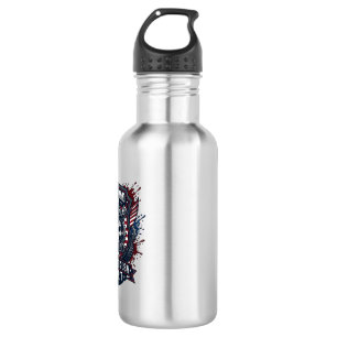 Patriotischer 1776 Off Road Schädel Monster Truck Edelstahlflasche