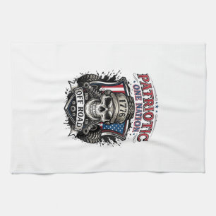 Patriotischer 1776 Off Road Schädel Monster Truck Geschirrtuch