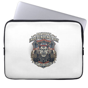 Patriotischer 1776 Off Road Schädel Monster Truck Laptopschutzhülle