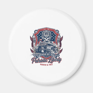 Patriotischer 1776 Off Road Schädel Monster Truck Magnet