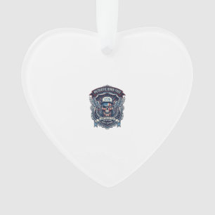 Patriotischer 1776 Off Road Schädel Monster Truck  Ornament
